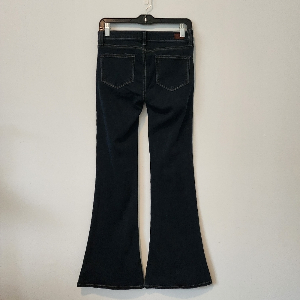 Paige Lou Lou Flare Jeans In Bradford Blue Size 26 Petite - Picture 10 of 16